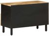 TV-Schrank Lowboard TV Schwarz 70x33,5x46 cm Raues Mangoholz d5610e Bild 5