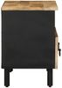 TV-Schrank Lowboard TV Schwarz 70x33,5x46 cm Raues Mangoholz d5610e Bild 4