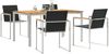 vidaXL Garten Essgruppe 5 pcs Massives Teakholz und Edelstahl 3334831 Bild 3