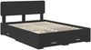 vidaXL Bettrahmen mit Kopfteil Schwarz 140 x 190 cm Holzwerkstoff 3412374 Bild 4