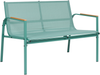 Lounge Set mit Tisch 4-Sitzer LEDRO Metall Grün Bild 4