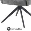 DUBI Möbel Polsterstuhl THOMAS-ZARA, 360° drehbar mit Federkernpolsterung Bild 4