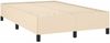 vidaXL Boxspringbett mit Matratze Creme 120x190 cm Stoff 3269900 Bild 4