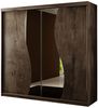 Kleiderschrank Toplo 8/200, mit Blauer LED Beleuchtung, Farbe: Esche Dunkel Bild 2