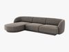 Micadoni Ecksofa Miley 4-Sitzer Links Chenille Haga Grau Bild 2