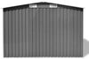 vidaXL Gartenschuppen Grau Metall 257 x 205 x 178 cm 42907 Bild 4