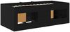 vidaXL Loft Bettgestell mit Schrank 3 pcs Schwarz Holzwerkstoff 3423383 Bild 5