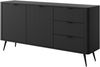 AX LIVING Schwarz Kommode Vespasia 163 2T3S – 163,2 cm modern Bild 3
