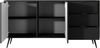 AX LIVING Schwarz Kommode Vespasia 163 2T3S – 163,2 cm modern Bild 4