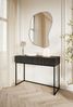 Selsey 'Veldio' Schminktisch mit 2 Schubladen, schwarz, ca. 79 x 110 x 40 cm Bild 3