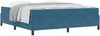 vidaXL Bettrahmen mit Matratze Dunkelblau 180 x 200 cm Stoff 3399082 Bild 2