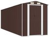 vidaXL Geräteschuppen Dunkelbraun 192x606x223 cm Verzinkter Stahl 3147465 Bild 2