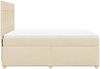 vidaXL Boxspringbett mit Matratze Creme 160x200 cm Stoff 3291336 Bild 5
