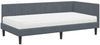 vidaXL Eckbettgestell mit Matratze mit Kopfteil 2 pcs Grau Samt 3393899 Bild 4