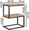 Beistelltisch Tisch URBAN 45x30 cm Akazie Massivholz Bild 3