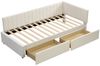 BlingBin Polsterbett Schlafsofa Einzelbett Multifunktionsbett (Daybed, 1-tlg, Daybett 90x200 cm), mit 2 Stauraum Schubladen und Lattenrost hautfreundlicher Samtstoff Bild 2