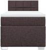 vidaXL Boxspringbett mit Matratze Dunkelbraun 100x200 cm Stoff 3285802 Bild 4