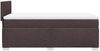 vidaXL Boxspringbett mit Matratze Dunkelbraun 100x200 cm Stoff 3285802 Bild 5