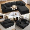 Bealife Ecksofa L-Form, B: 250cm, Keine Montage erforderlich, Modulares Design mit Polstern und Seitentaschen Bild 2