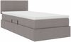 vidaXL Aufbewahrungsbett mit Matratze Taupe 90 x 190 cm Holzwerkstoff 3370416 Bild 5