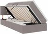 vidaXL Aufbewahrungsbett mit Matratze Taupe 90 x 190 cm Holzwerkstoff 3370416 Bild 2