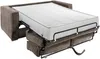 Vente-unique - LORETO Sofa SamtStoff Braun - B 223 cm95 cm x H 90 cm x L 195 cm Bild 4