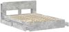 vidaXL Bettgestell mit Stauraum Betongrau 150 x 200 cm Holzwerkstoff 3433588 Bild 4