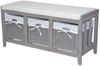 Sitzbank mit Kissen "Helga" grau Used-Look Bild 4