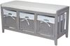 Sitzbank mit Kissen "Helga" grau Used-Look Bild 2