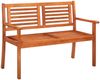 vidaXL 2-Sitzer-Gartenbank mit Auflage 120 cm Massivholz Eukalyptus 3060979 Bild 2