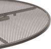 Universal Boulevardtisch Ø 105x74 cm Gestell Stahl eisengrau, Tischplatte Streckmetall eisengrau Elotherm beschichtet Bild 2
