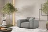Sofaset Designersofa CESINA 3-2-1 in Stoff Opera Velvet Steingrau Bild 3