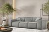 Sofaset Designersofa CESINA 3-2-1 in Stoff Opera Velvet Steingrau Bild 5