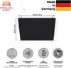 Rheinland Möbel FocusWall DAQ0505 – Quadratischer Akustik-Deckenabsorber 50×50 cm in Stofffarbe Sombrero inkl. Chrom-Stahlseilen - Made in Germany - Klasse A, Stoffbezug, schwer entflammbar Bild 2
