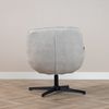 Bronx71 Sessel mit Hocker Santa Leinen drehbar taupe Bild 5