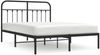 vidaXL Bettgestell mit Kopfteil Metall Schwarz 140x190 cm 352578 Bild 2