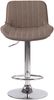 CLP Barhocker Lentini Stoff drehbar mit Höhenverstellung,taupe chrom Bild 2