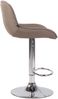 CLP Barhocker Lentini Stoff drehbar mit Höhenverstellung,taupe chrom Bild 3