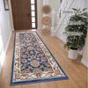 HANSE Home 'Reni' Teppich, rechteckig, Höhe: 8 mm, Orientalisch, Kurzflor, Blau Creme, 80 x 240 cm (Rechteckig) Bild 3