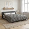 vidaXL Ganzjahresbettdecke Gepolstert Hellgrau 200 x 200 cm Mikrofaser 42026004 Bild 4