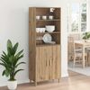 vidaXL Highboard Artisan-Eiche 69,5 x 32,5 x 180 cm Holzwerkstoff 3415835 Bild 4