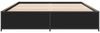 vidaXL Bettgestell Schwarz 135x190 cm Holzwerkstoff und Metall 3279857 Bild 4