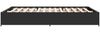 vidaXL Bettgestell Schwarz 135x190 cm Holzwerkstoff und Metall 3279857 Bild 5