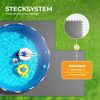 Pool-Bodenschutzmatte, Unterlegmatte zum Schutz ihres Pools, 8 Stück ( 50x50x0,4 cm ) - 2m² - Robustes Stecksystem beliebig erweiterbar Anthrazit 52x52cm (8 Stück - 2,16m²) Extradick Bild 1