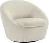 Vente-unique - LACARA Sessel Stoff Weiß - B 78 cm x H 70 cm x L 88 cm Bild 3