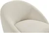 Vente-unique - LACARA Sessel Stoff Weiß - B 78 cm x H 70 cm x L 88 cm Bild 4