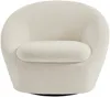 Vente-unique - LACARA Sessel Stoff Weiß - B 78 cm x H 70 cm x L 88 cm Bild 2