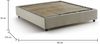 Dmora Doppelbett Arvic, Bettkasten aus Stoff, Öffnung vorne, geeignet für Matratze 140x200 cm, 100 % Made in Italy, Beige Bild 3
