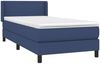 vidaXL Boxspringbett mit Matratze Blau 90x200 cm Stoff 3129527 Bild 3