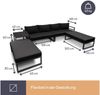 Gartenlounge Set, Polster Anthrazit, für Outdoor und Terrasse Bild 3
